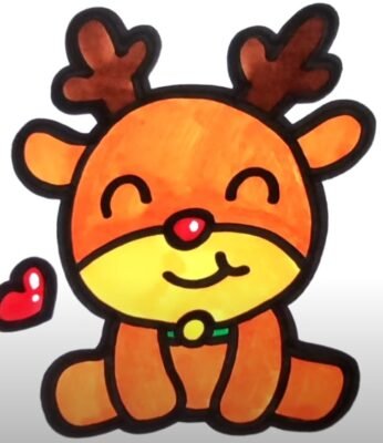 Reindeer drawing
